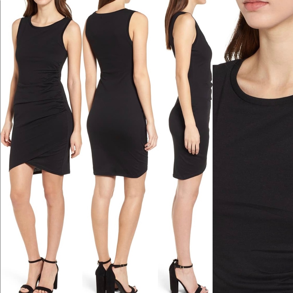 Leith black sleeveless dress